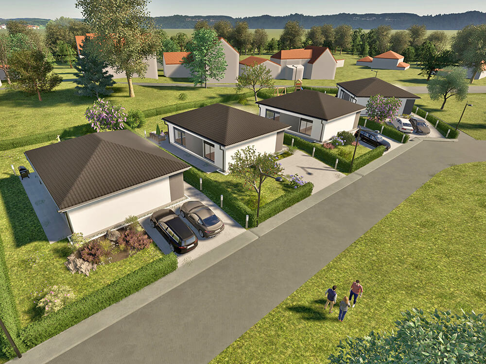 Wohnbungalows für Paare und Familien in Kirchenpingarten